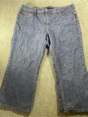 Venezia‎ Dark Blue Wide-Leg Cropped Jeans